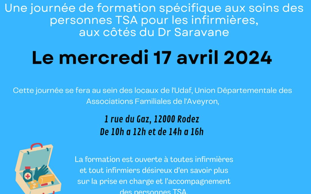 Journée de formation spécifique aux soins des personnes TSA pour les infirmières aux côtés du Dr Saravane
